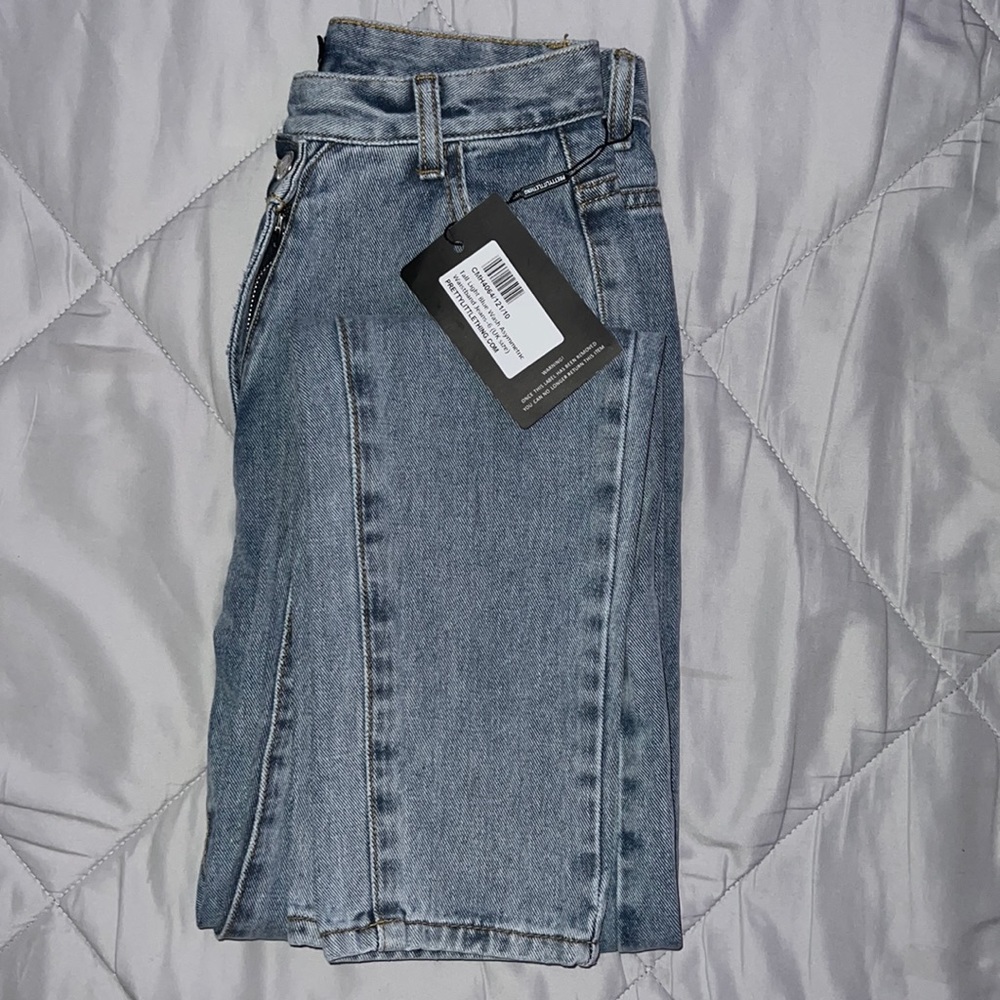 Pretty Little Thing Cross Waist Jeans